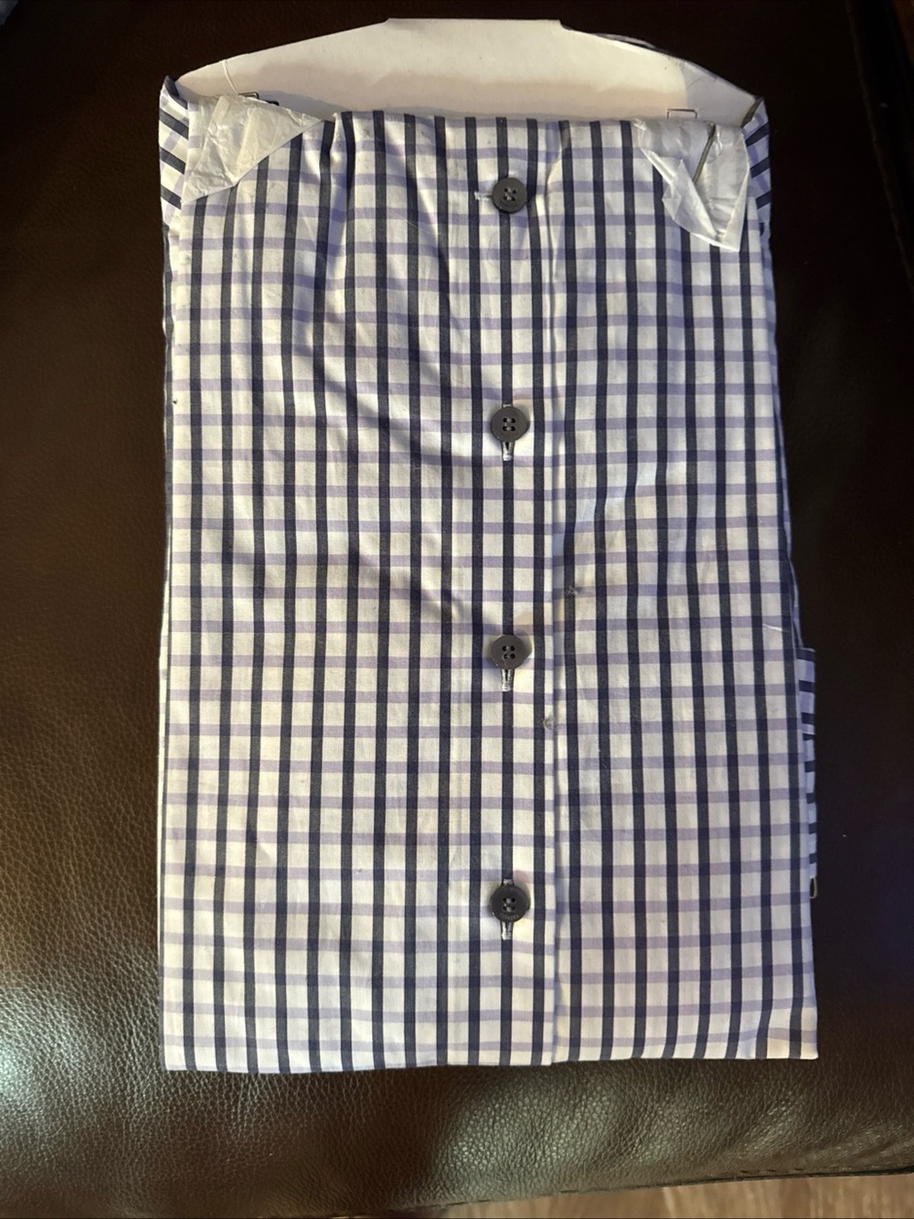 Men's Windowpane Dress Shirt - Classic Tailored Fit